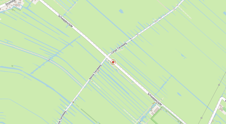 Kaart van de omgeving van de melding