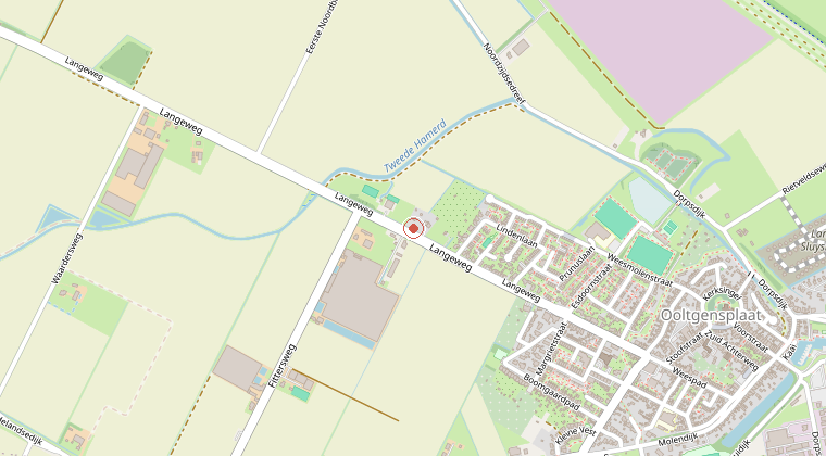 Kaart van de omgeving van de melding