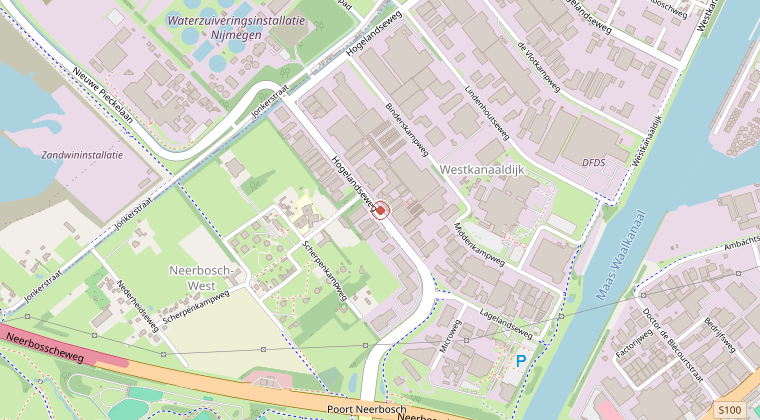 Kaart van de omgeving van de melding