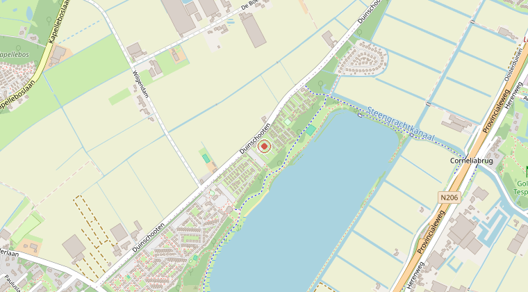 Kaart van de omgeving van de melding