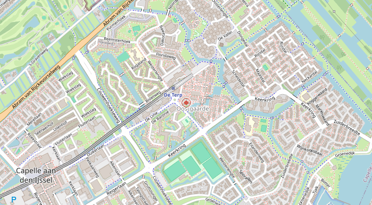 Kaart van de omgeving van de melding