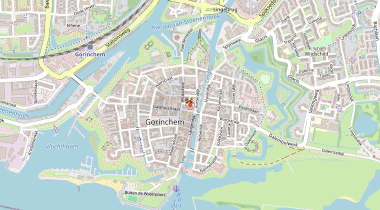 Kaart van de omgeving van de melding
