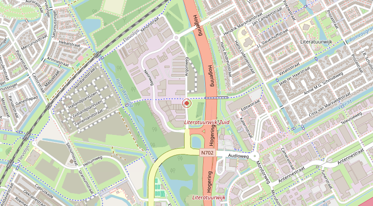 Kaart van de omgeving van de melding