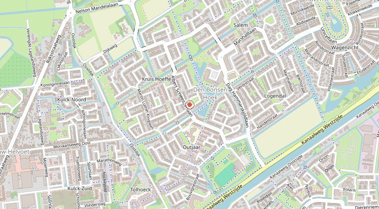 Kaart van de omgeving van de melding