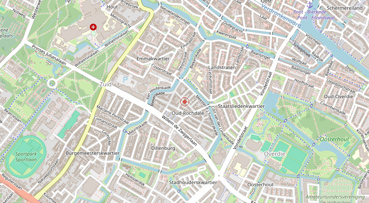 Kaart van de omgeving van de melding