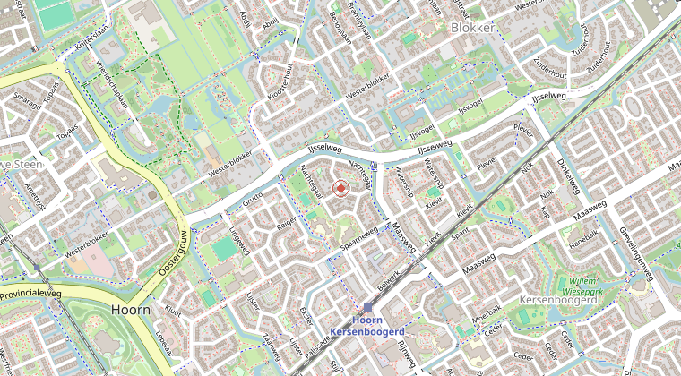 Kaart van de omgeving van de melding