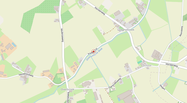 Kaart van de omgeving van de melding