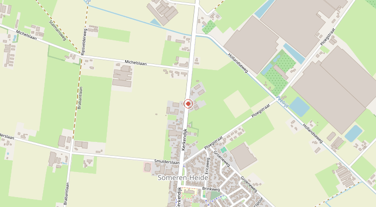 Kaart van de omgeving van de melding