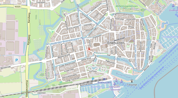 Kaart van de omgeving van de melding