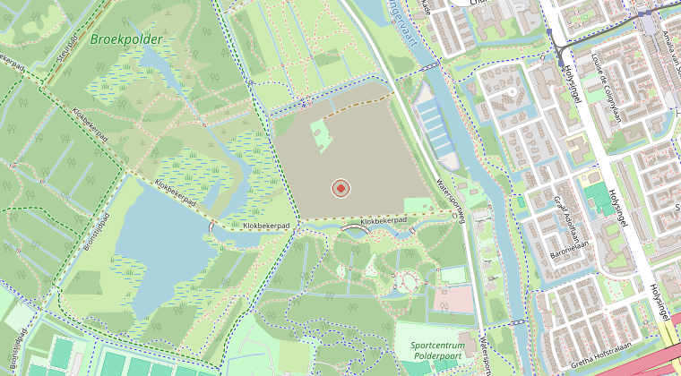 Kaart van de omgeving van de melding