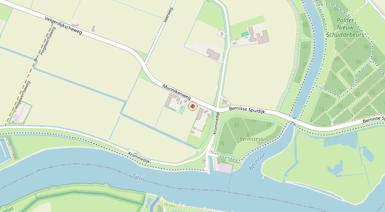 Kaart van de omgeving van de melding