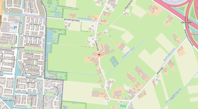 Kaart van de omgeving van de melding