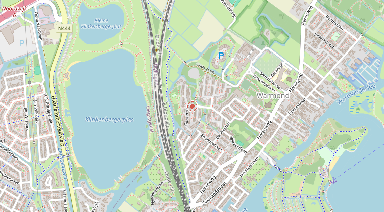 Kaart van de omgeving van de melding