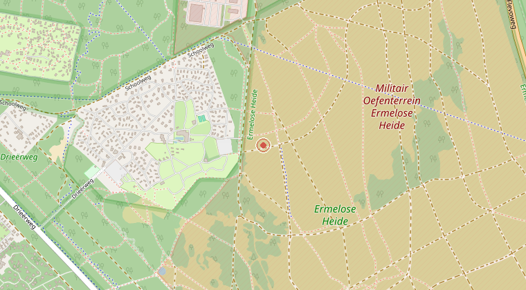 Kaart van de omgeving van de melding