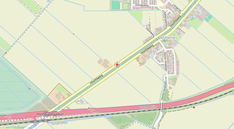 Kaart van de omgeving van de melding