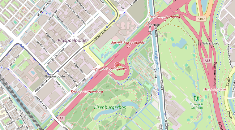 Kaart van de omgeving van de melding