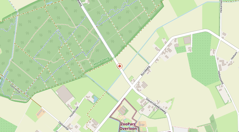Kaart van de omgeving van de melding