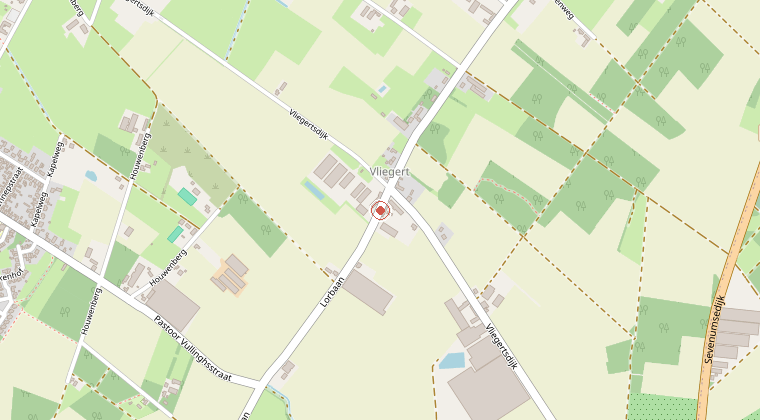 Kaart van de omgeving van de melding