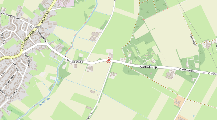 Kaart van de omgeving van de melding