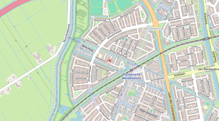 Kaart van de omgeving van de melding