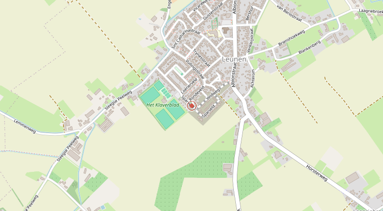 Kaart van de omgeving van de melding