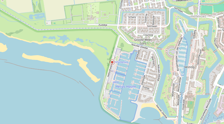 Kaart van de omgeving van de melding