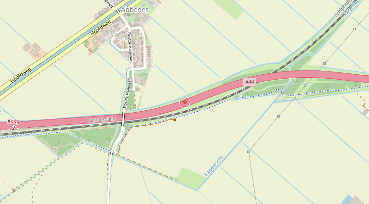 Kaart van de omgeving van de melding