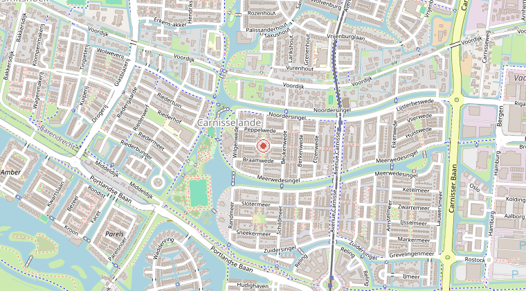 Kaart van de omgeving van de melding