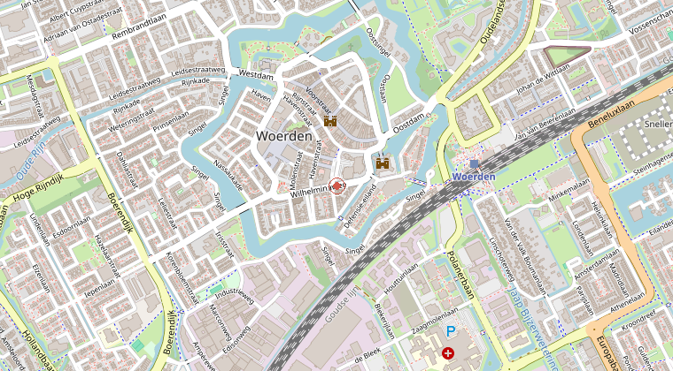 Kaart van de omgeving van de melding