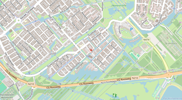 Kaart van de omgeving van de melding