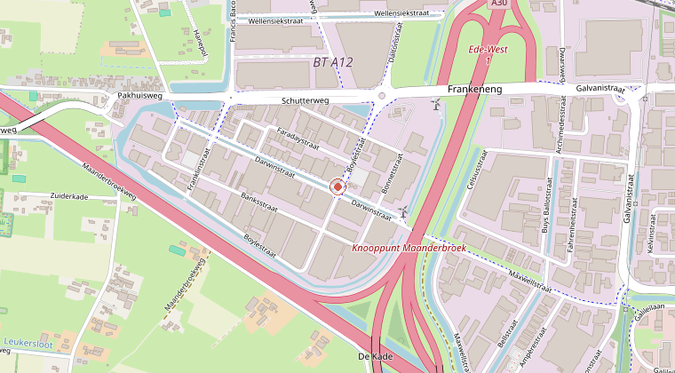 Kaart van de omgeving van de melding