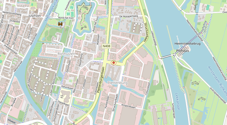 Kaart van de omgeving van de melding