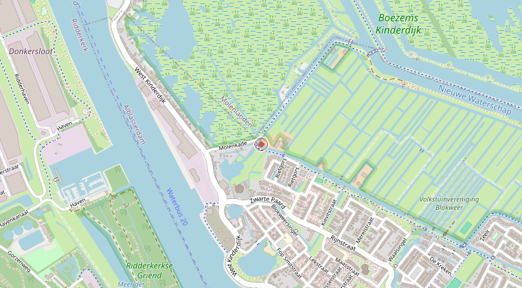 Kaart van de omgeving van de melding