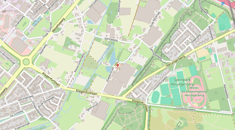 Kaart van de omgeving van de melding