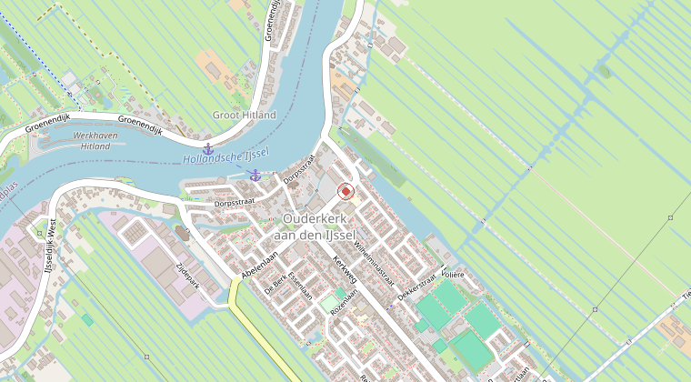 Kaart van de omgeving van de melding