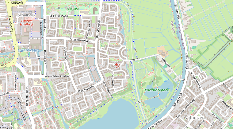 Kaart van de omgeving van de melding
