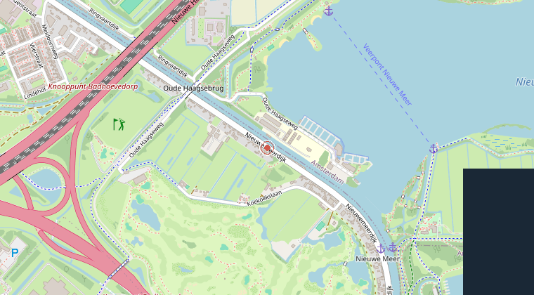 Kaart van de omgeving van de melding