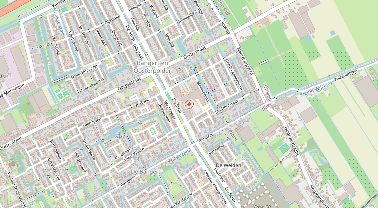 Kaart van de omgeving van de melding