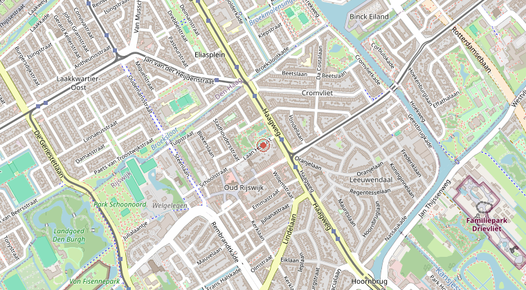 Kaart van de omgeving van de melding