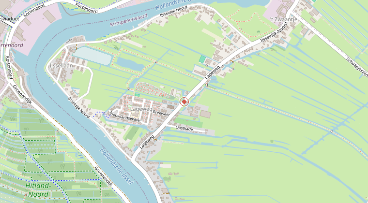 Kaart van de omgeving van de melding