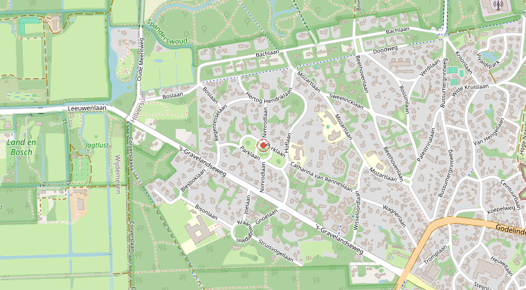 Kaart van de omgeving van de melding