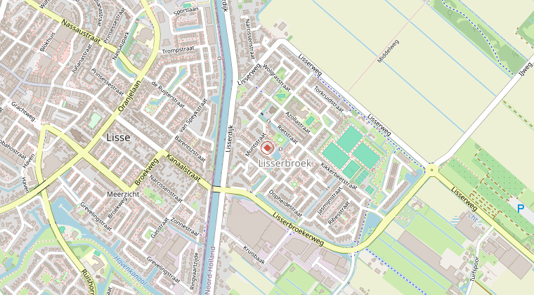 Kaart van de omgeving van de melding