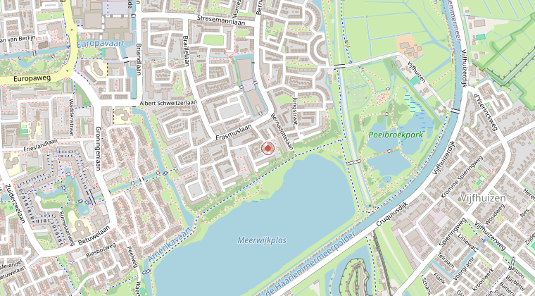 Kaart van de omgeving van de melding