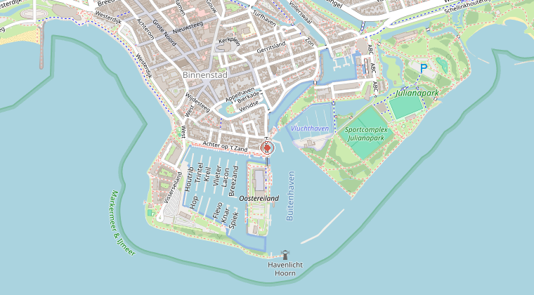 Kaart van de omgeving van de melding