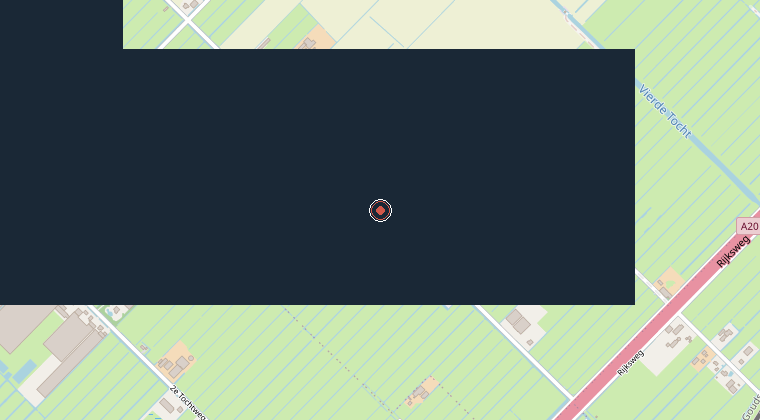 Kaart van de omgeving van de melding