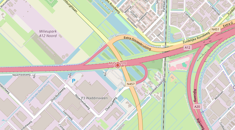 Kaart van de omgeving van de melding