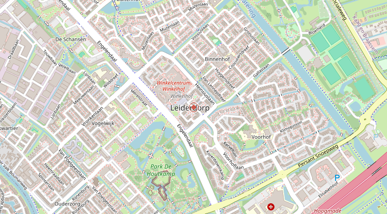 Kaart van de omgeving van de melding