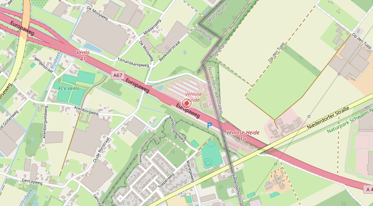 Kaart van de omgeving van de melding