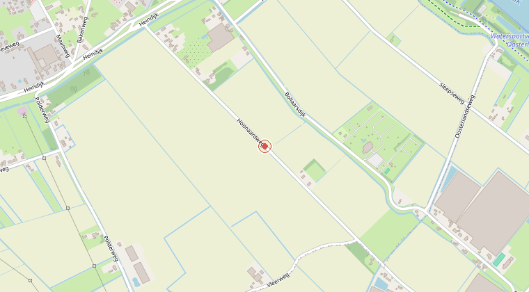 Kaart van de omgeving van de melding