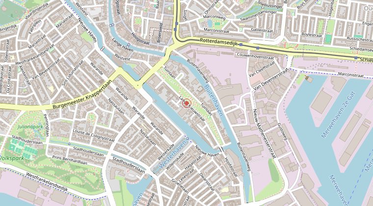 Kaart van de omgeving van de melding
